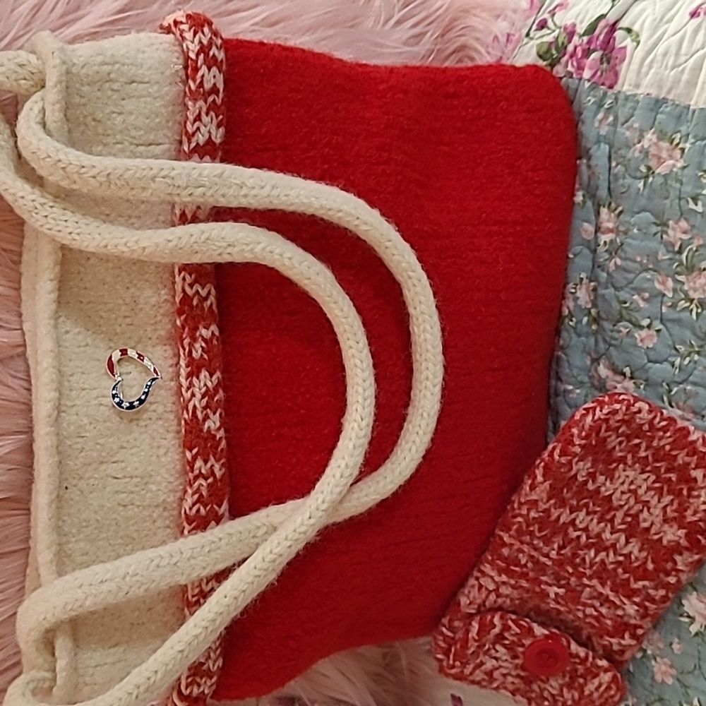 Felted handmade, one of a kind original bag by Bettina, 100% wool